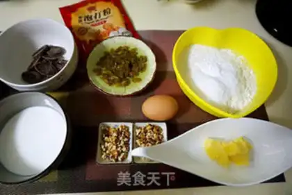 Make Chocolate nut marfin step 0