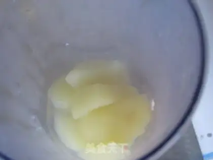 Make Apple baby rice step 1