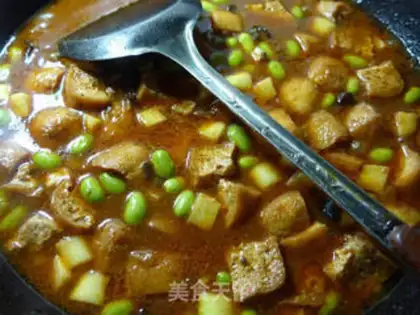 Make The cheesy spinal bean gravy step 13