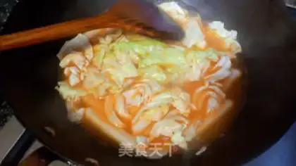 Make Hot fried rice cake step 5