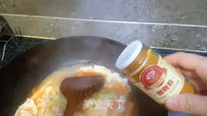 Make Hot fried rice cake step 6