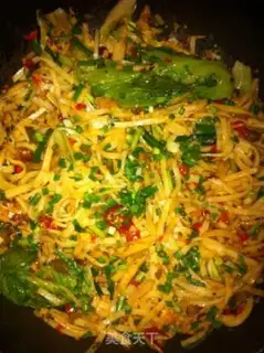 Make Spicy rice powder step 1