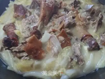 Make A duck-cooked cabbage soup step 7
