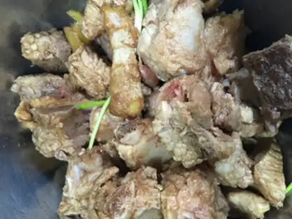 Make The rice ribs step 2