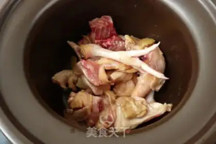 Make Lotus chicken step 2