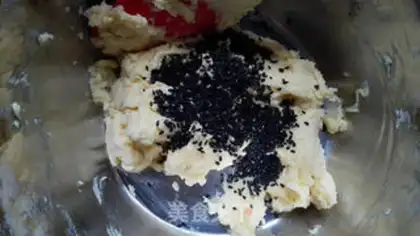 Make Black sesame cookies step 5