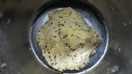 Make Black sesame cookies step 6