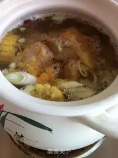 Make Chicken leg rib corn chestnut step 5