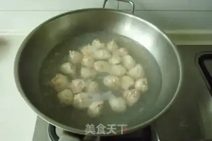 Make Chicken shrimp balls step 4