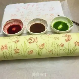 Make A world of coloured egg rolls step 9