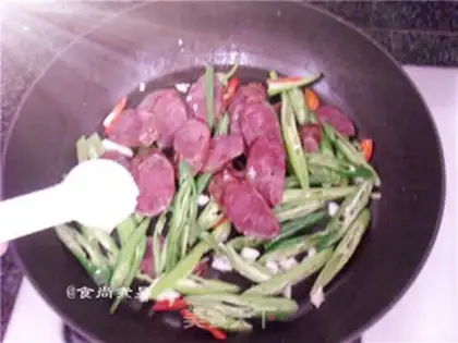 Make Pepper fried sausage step 9