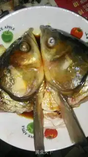 Make Electric rice and steamed fish heads step 0