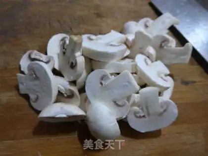 Make Mushroom spinach step 1