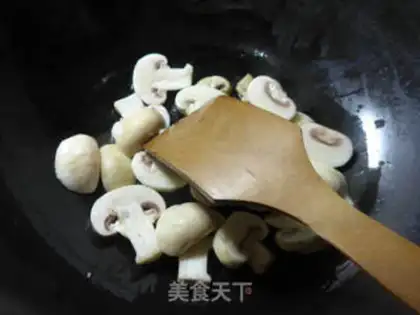 Make Mushroom spinach step 3