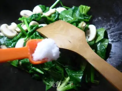 Make Mushroom spinach step 5