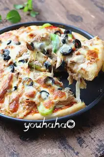 Make Spicy tuna pizza step 12