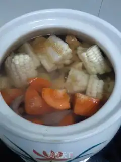 Make Monkey dove corn soup step 7