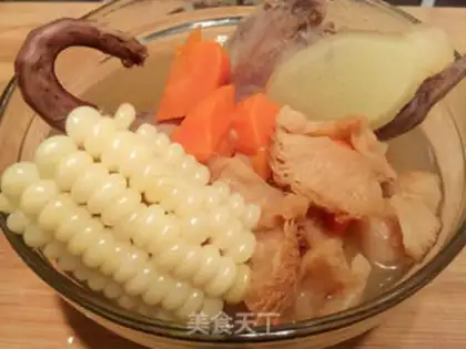 Make Monkey dove corn soup step 11