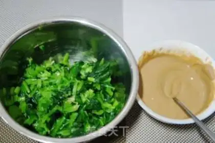 Make Sesame sauce spinach step 4