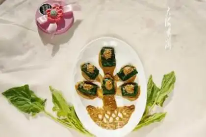 Make Sesame sauce spinach step 8