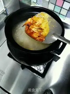 Make Porridge for mushroom shrimp step 7