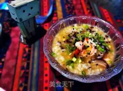 Make Porridge for mushroom shrimp step 11