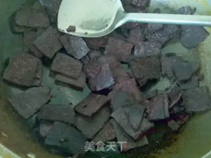 Make The cabbage makes black rice cake step 4