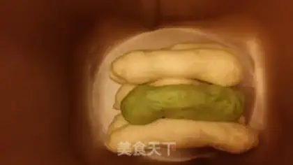 Make Double-colour tea toast step 10