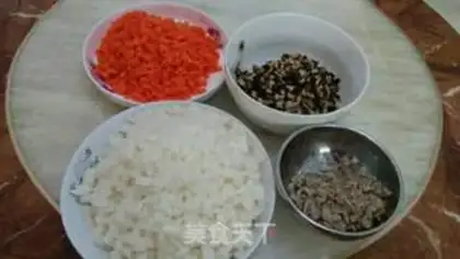Make Carrot mushroom dumplings step 1