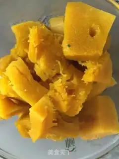 Make Pumpkin corn paste step 1