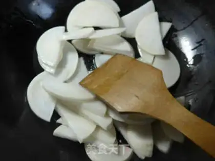Make Garlic and radish step 1