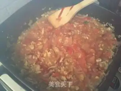 Make Tomato chicken. Noodles step 14