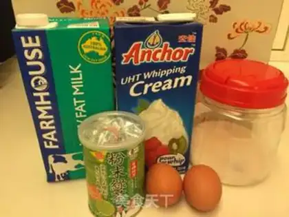 Make Tea ice cream step 1