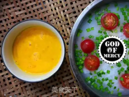 Make Cream eggs and tomato rice step 10