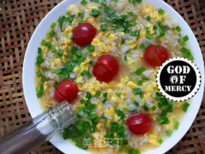 Make Cream eggs and tomato rice step 13