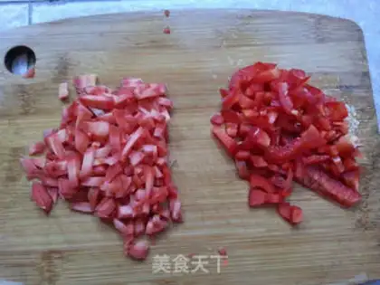 Make Red Vegetable fried rice step 0