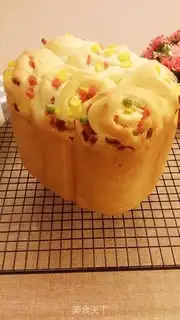 Make Corn ham cheese bread step 7