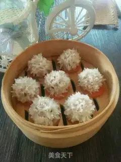 Make Pearl rice balls step 8
