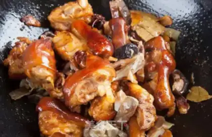 Make Wild ink fish and pig feet step 3