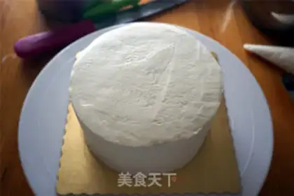 Make Piano cake step 4