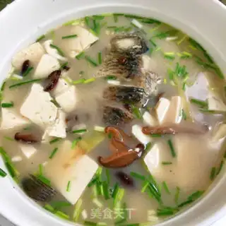 Make Tofu mushroom fish soup step 4
