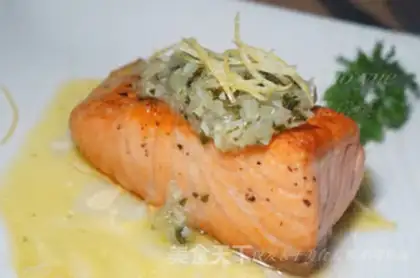 Make Lemon butter salmon step 13