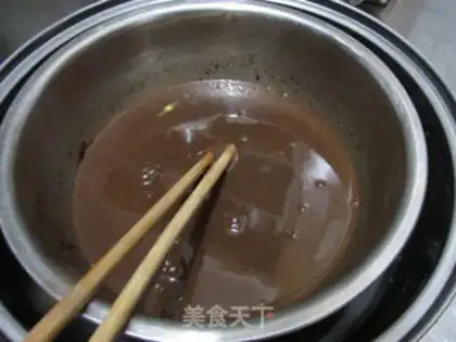 Make Chestnut chocolate cake step 1