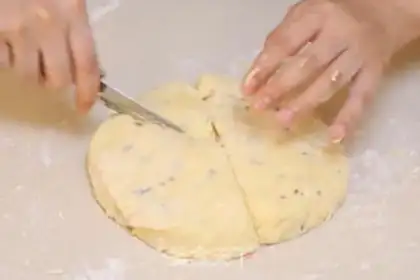 Make Cranberry cream scone step 6