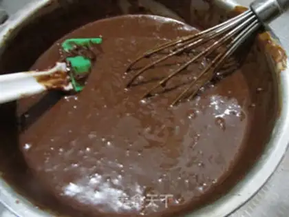 Make Chestnut chocolate cake step 7