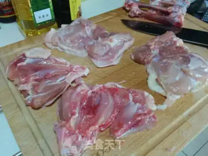 Make Burn chicken legs step 1
