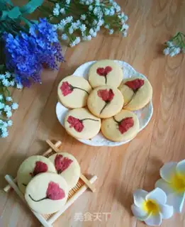 Make Romantic cherry cookies step 6