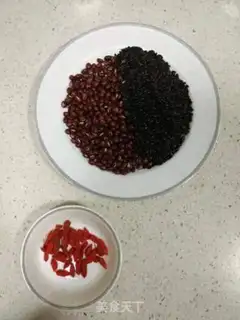 Make Black rice, red bean soup step 0