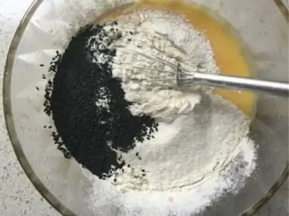 Make Sesame egg rolls step 3