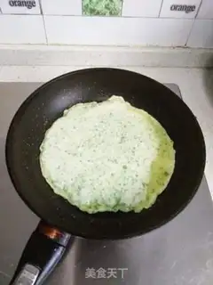 Make A green eggcake step 3
